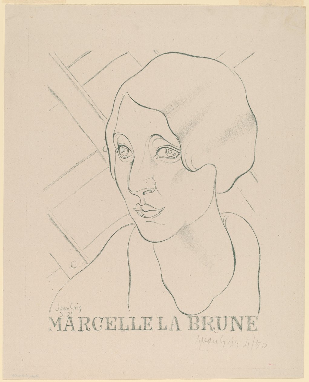 Marcelle den bruna av Juan Gris