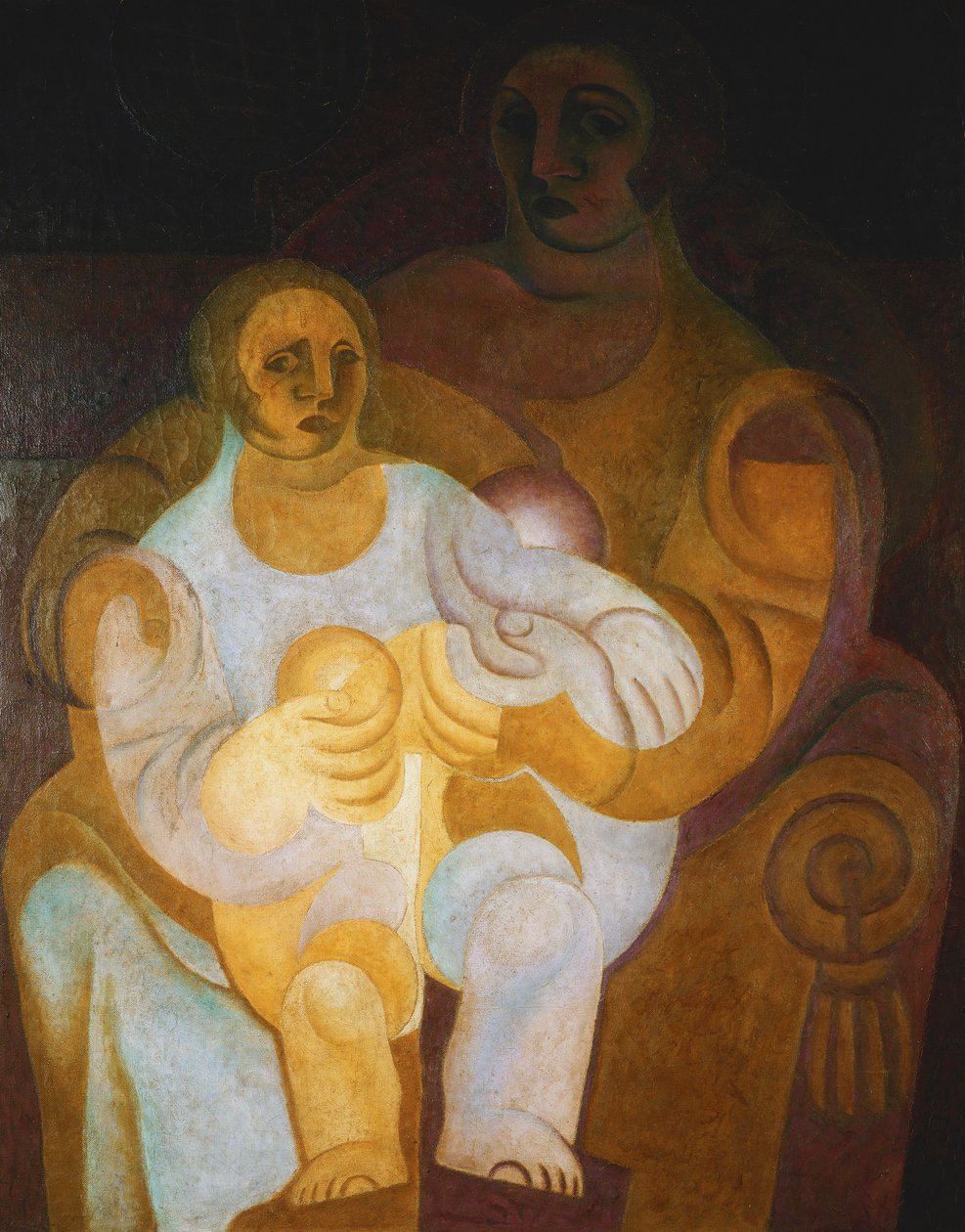 Mamma och barn; Mere et Enfant, 1922 av Juan Gris