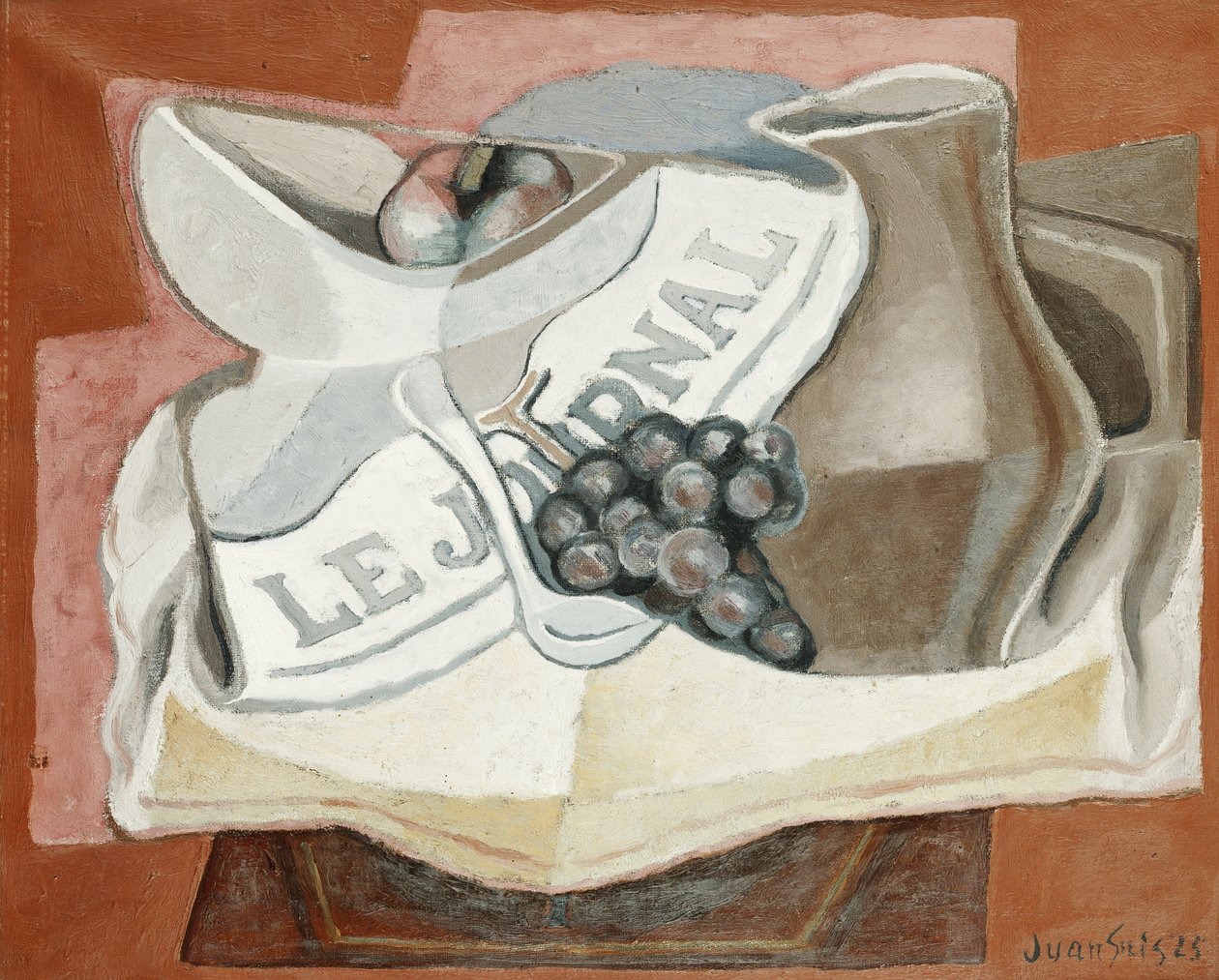 Druvklasen; La Grappe de Raisins, 1925 av Juan Gris