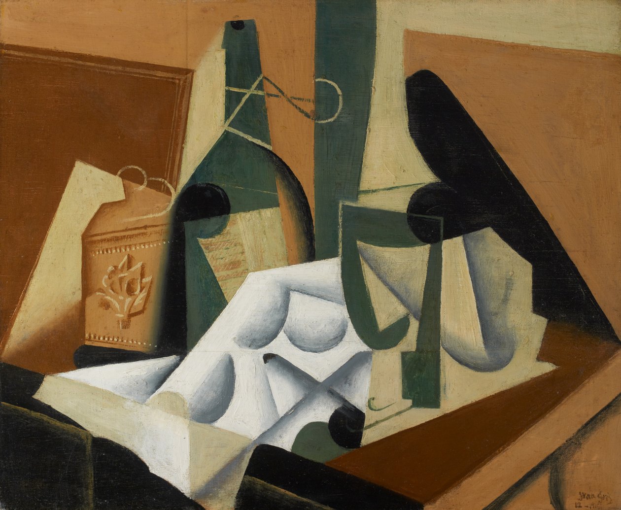 Den vita duken, 1912-16 av Juan Gris