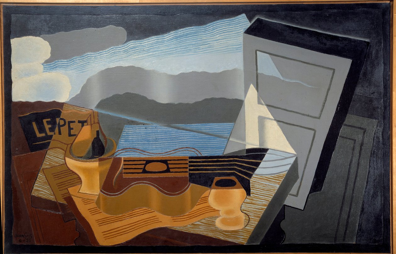 Utsikten över bukten. Målning av Juan Gris (1887-1927) Ec. Esp. av Juan Gris