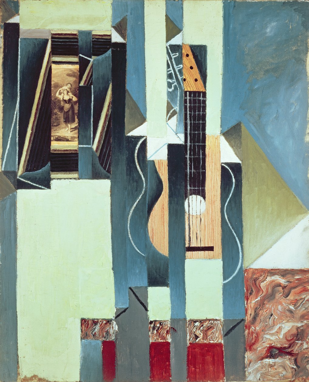 Namnlös (olja på duk) av Juan Gris