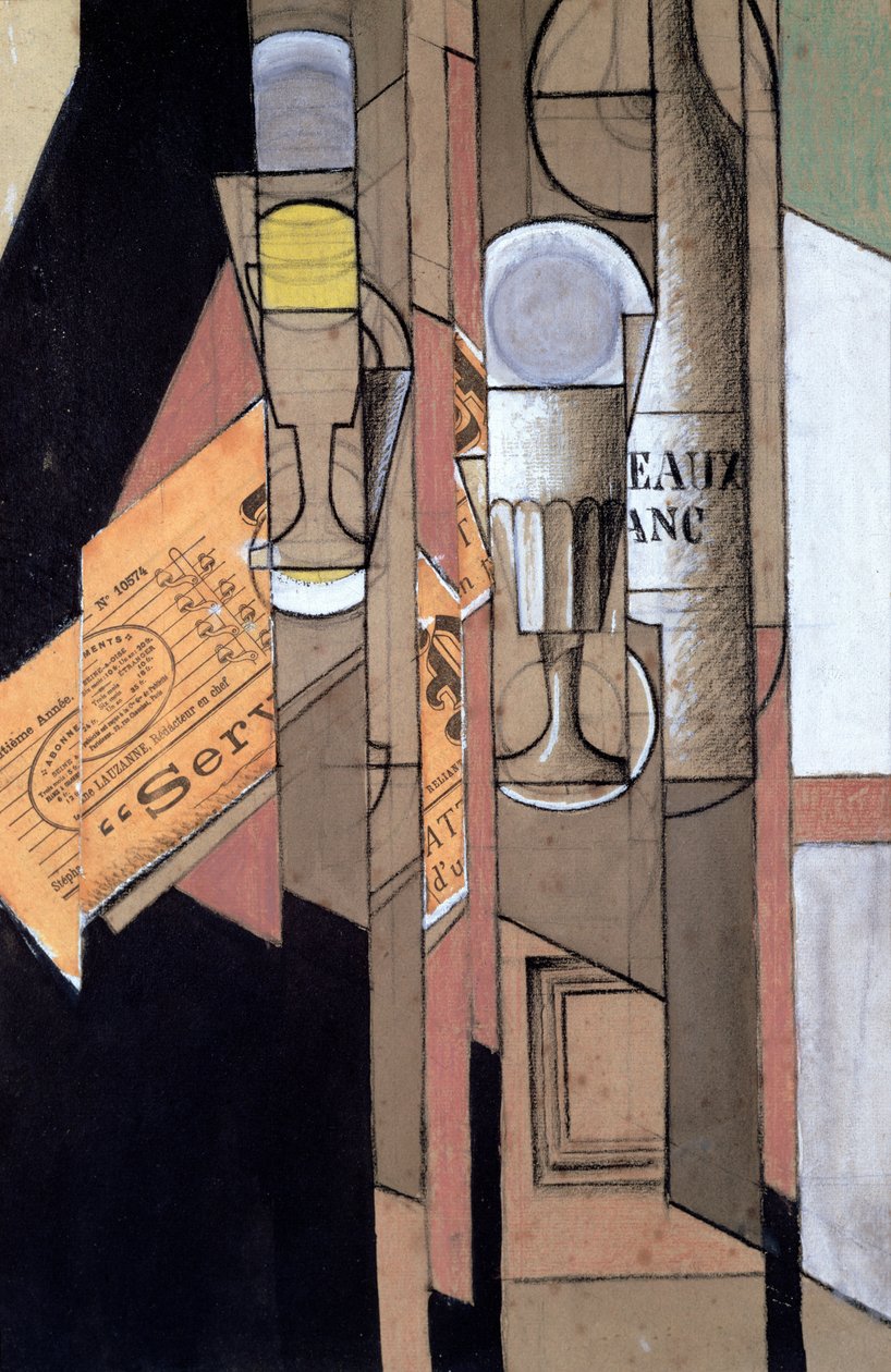 Vit Bordeaux av Juan Gris