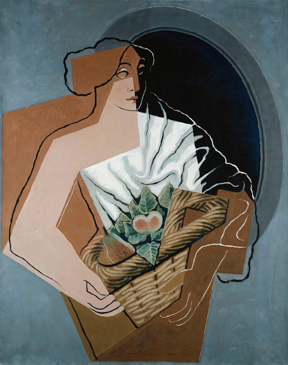 Kvinna med korg; Kvinna med korg, 1927 av Juan Gris