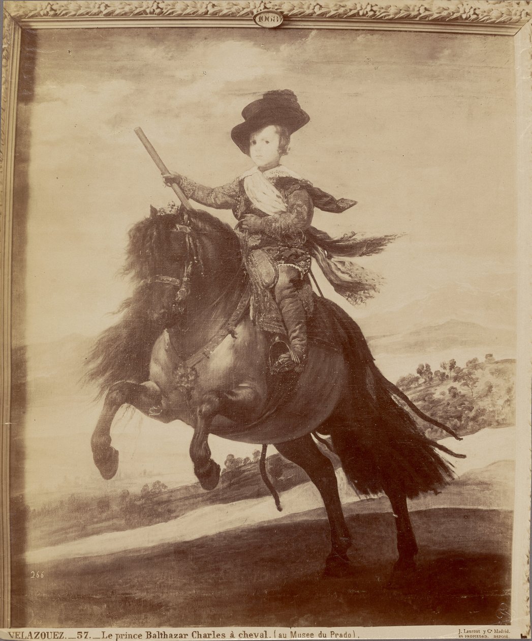 Velazquez. Prins Balthazar Charles på hästryggen (på Pradomuseet) av Juan Laurent