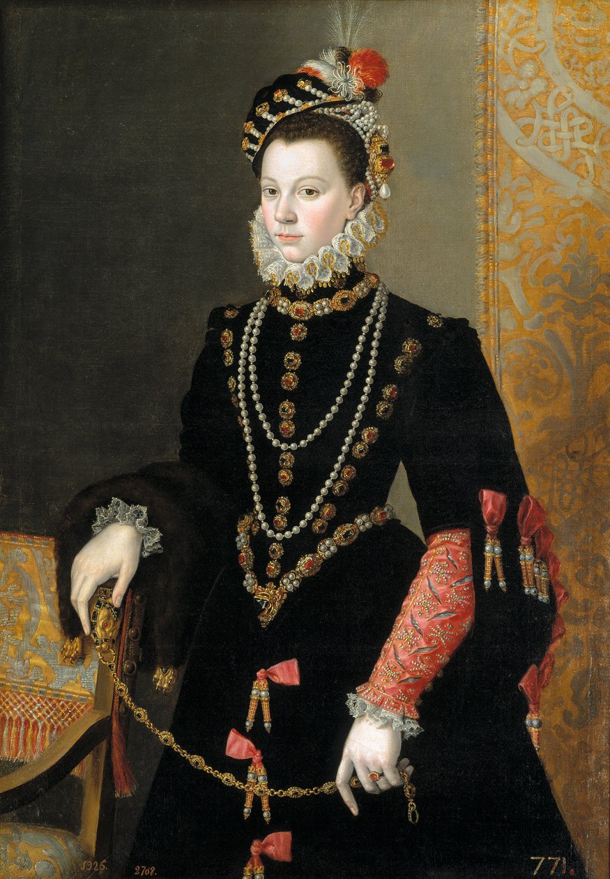 Spanska: La reina Isabel de Valois  La reina Isabel de Valois, tercera esposa de Felipe II Drottning Elisabeth av Valois, tredje hustru till Filip II av Juan Pantoja de la Cruz