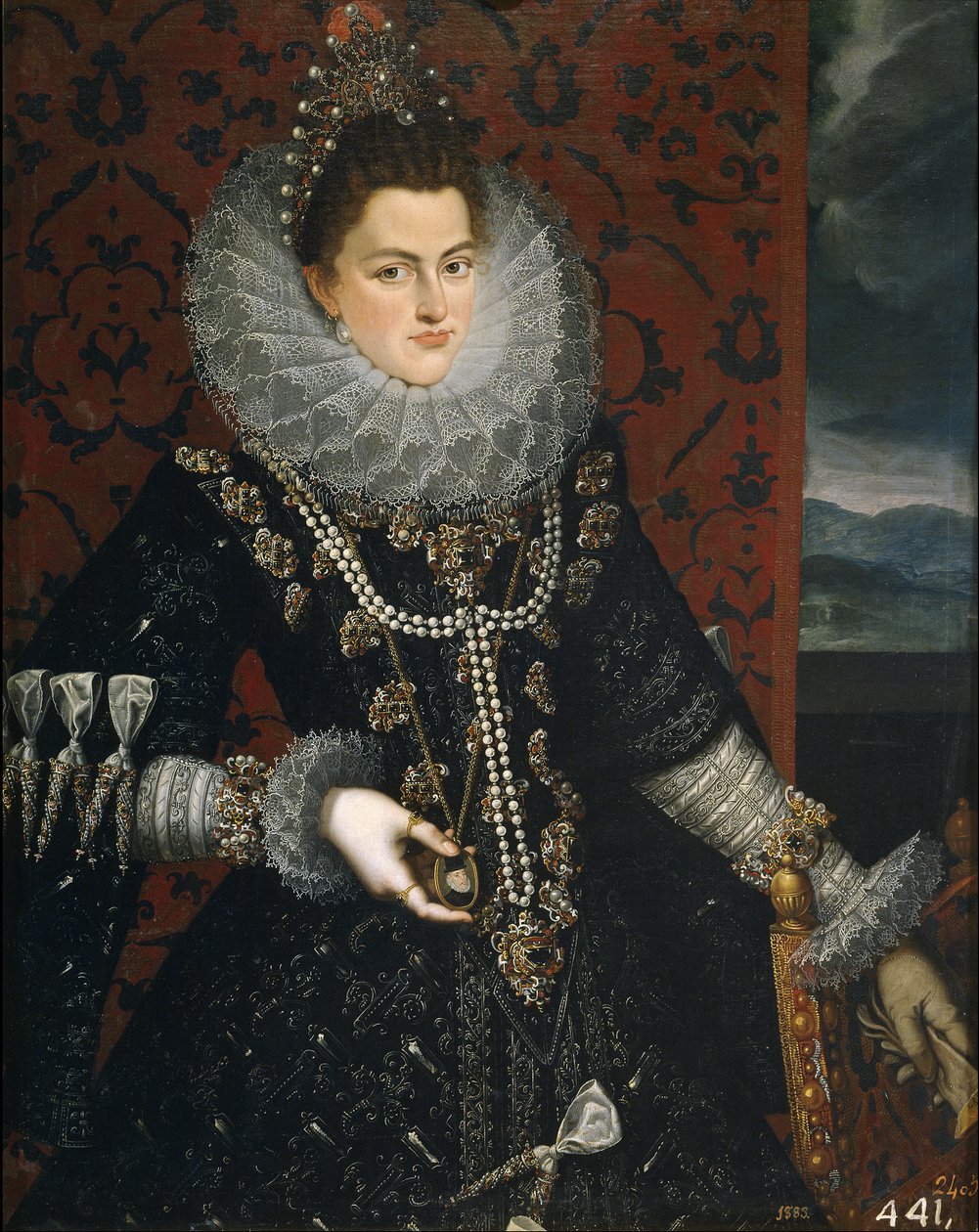 Infanta Isabella Clara Eugenia 1566-1633, 1598-1599 av Juan Pantoja de la Cruz