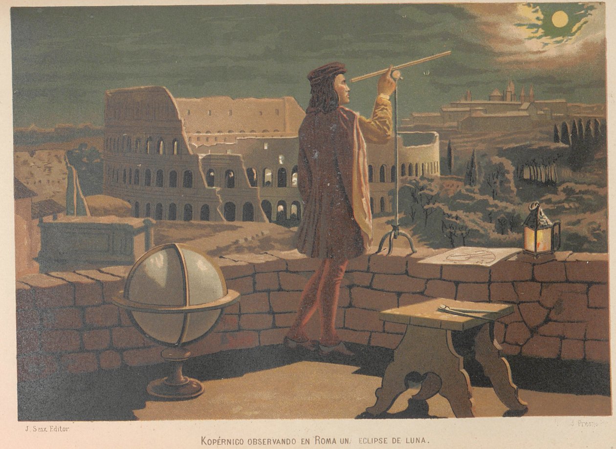 Copernicus i Rom. Från: Science and its men, 1879. av Juan Planella y Rodríguez