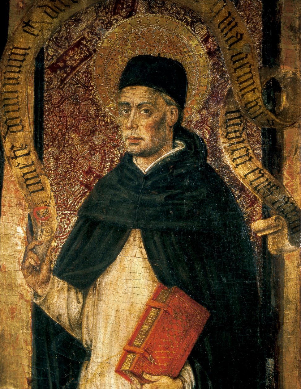 Representation av St. Vincent Ferrer (1350-1419), dominikansk präst av Juan Rexach or Reixach