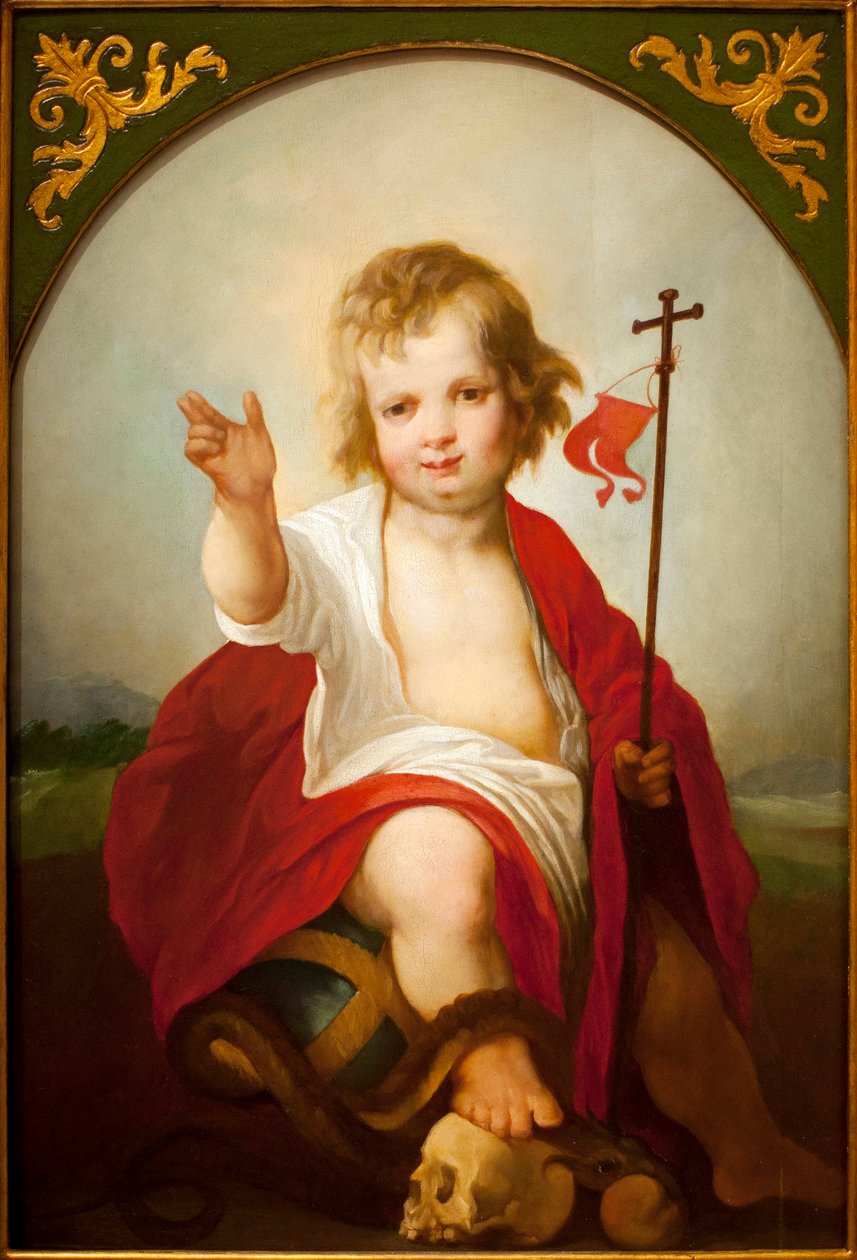 The Child Jesus Savior - Målning av Juan de Roelas (ca 1558/1560-1625), olja på duk, ca. 1610 - Museum of Fine Arts i Sevilla, Spanien av Juan de Roelas