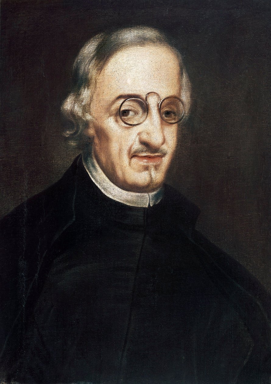 Porträtt av Don Antonio de Solis y Ribadeneira, spansk historiker och författare (1610-1686). Målning av Johannes keramikern (1640-1680). Olja på duk Madrid, Lazarus Galdiano Foundation. av Juan de Alfaro