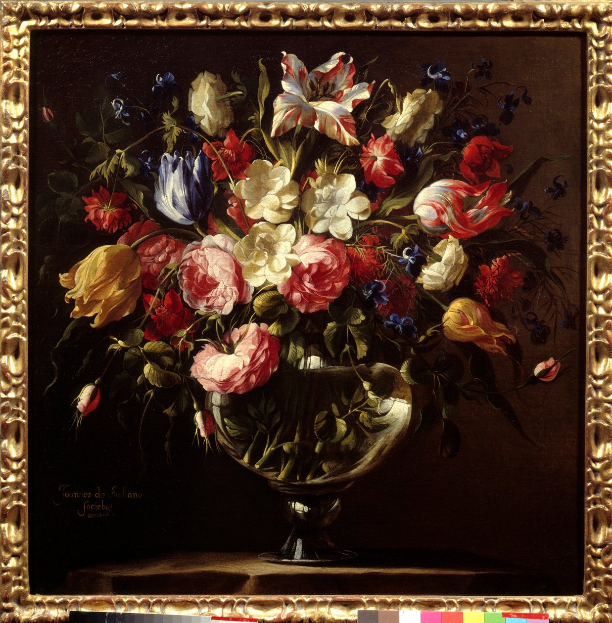 Vas med blommor. Målning av Juan de Arellano (1614-1676) av Juan de Arellano