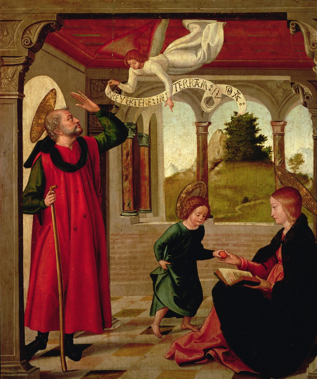 Den heliga familjen, ca 1535 av Juan de Borgoña