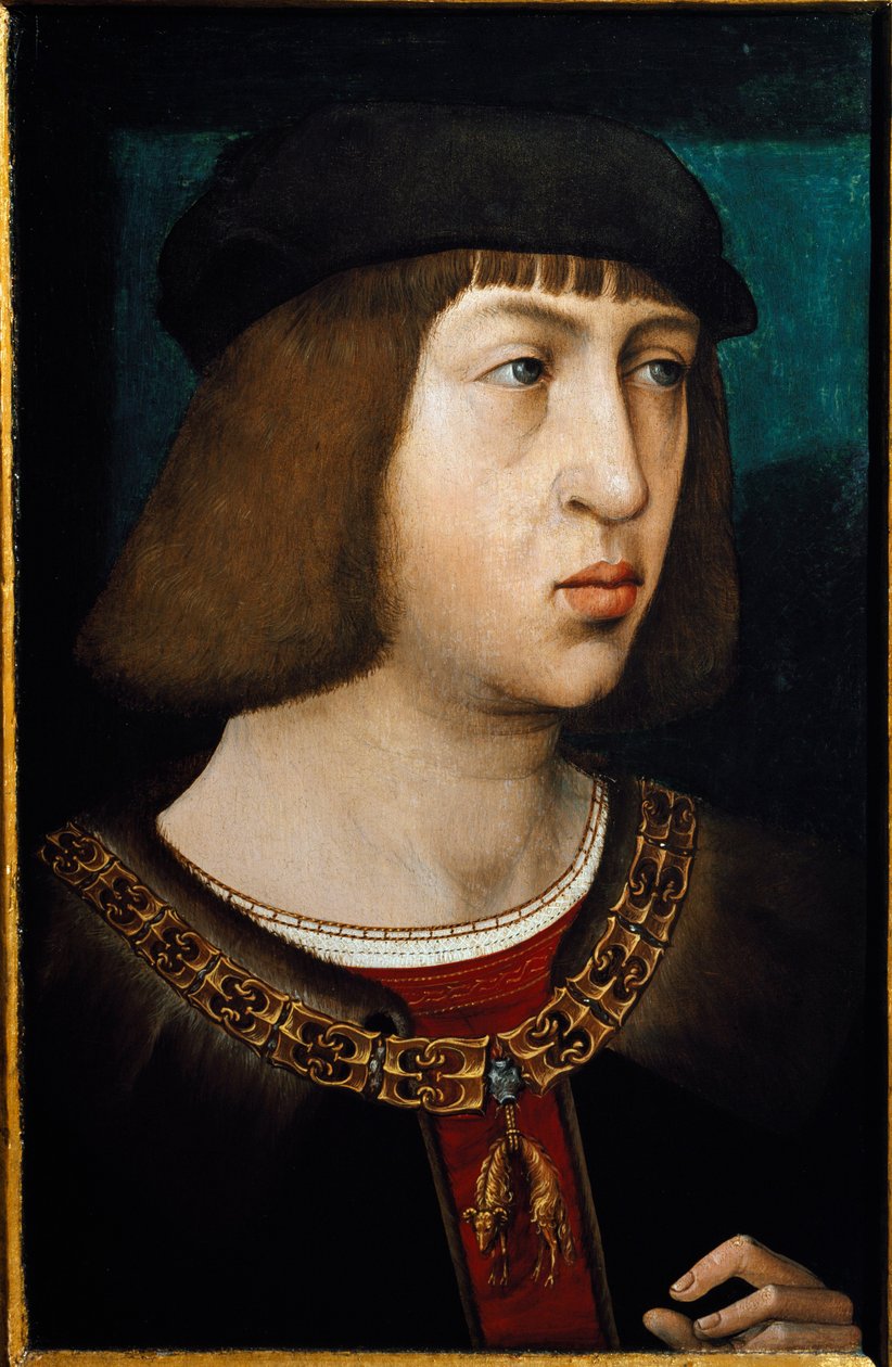 Porträtt av kungen av Kastilien Filip I (Philip av Habsburg kallad Filip den vackra) av Juan de Flandes