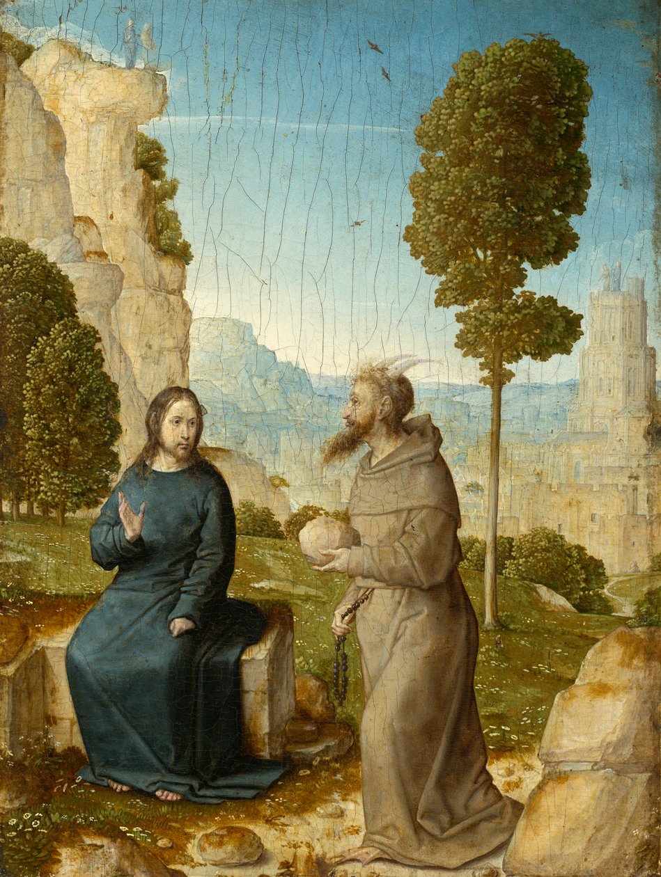 Kristi frestelse, ca 1500/04 (olja på pannå) av Juan de Flandes