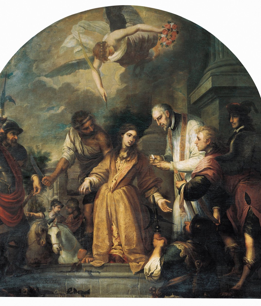 Den sista nattvarden av St. Agatha av Juan de Sevilla Romero y Escalante