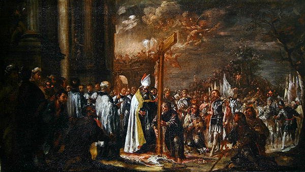 The Exaltation of the Cross (olja på duk) av Juan de Valdes Leal