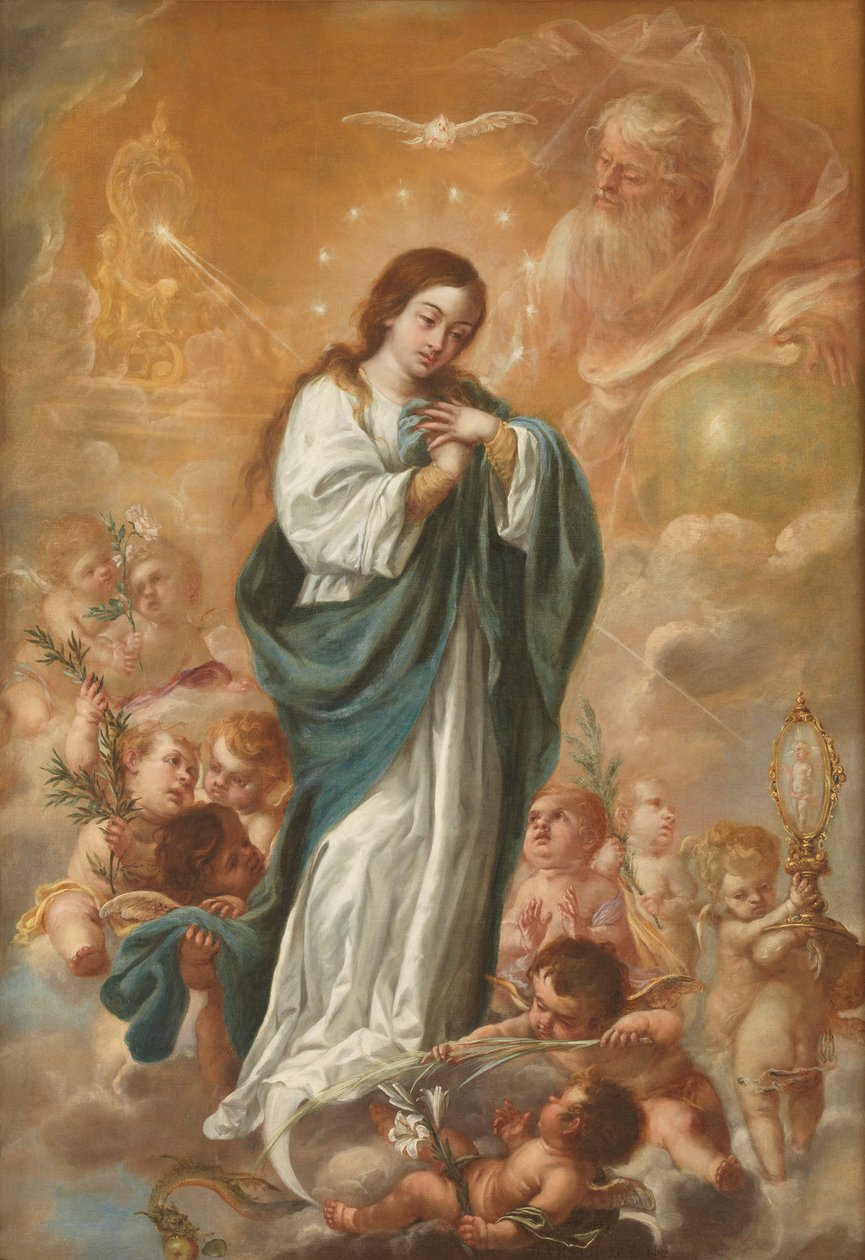 Jungfruns obefläckade avlelse, 1682. av Juan de Valdes Leal