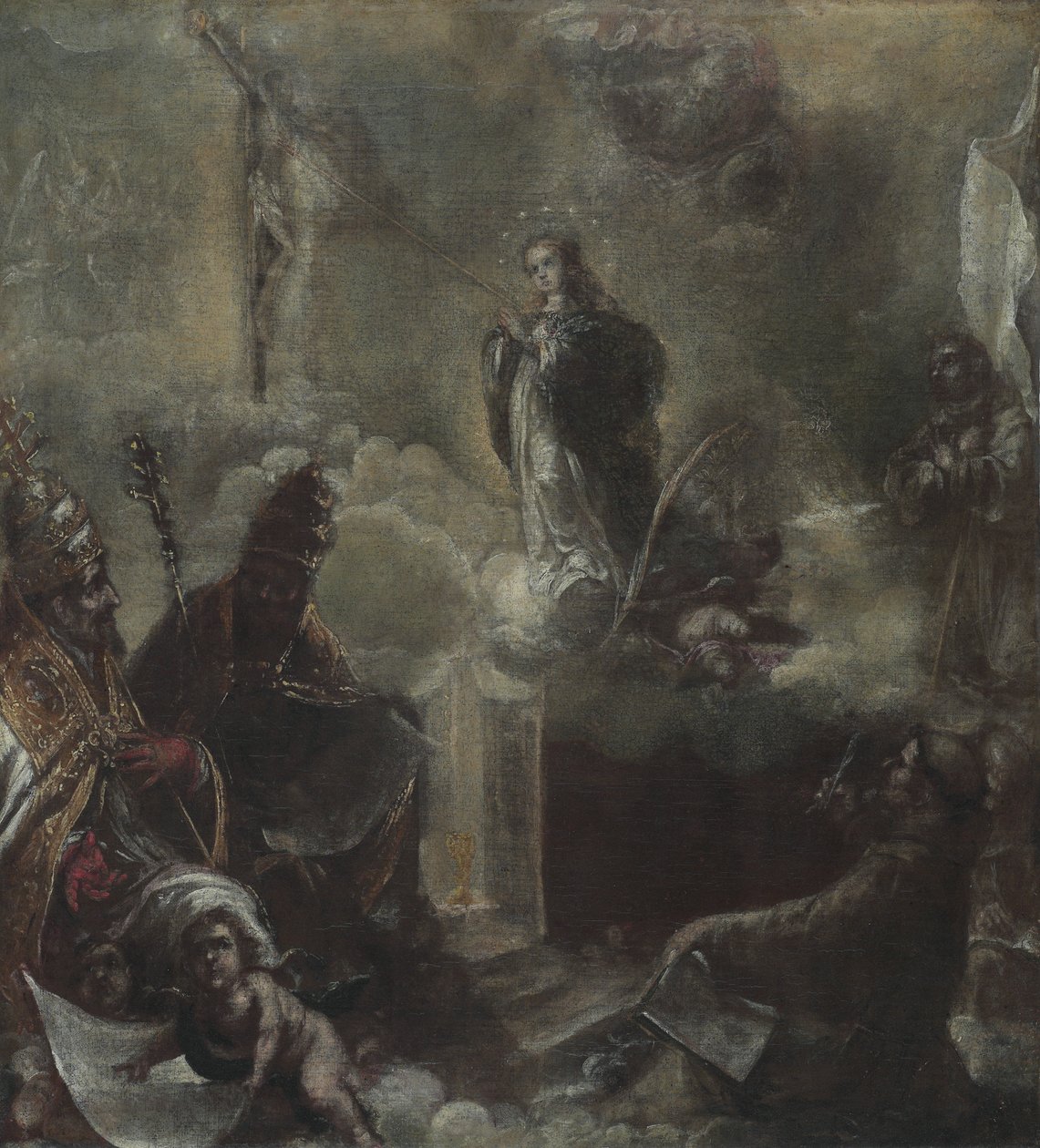 Jungfrun av den obefläckade avlelsen, 1675-85 av Juan de Valdes Leal