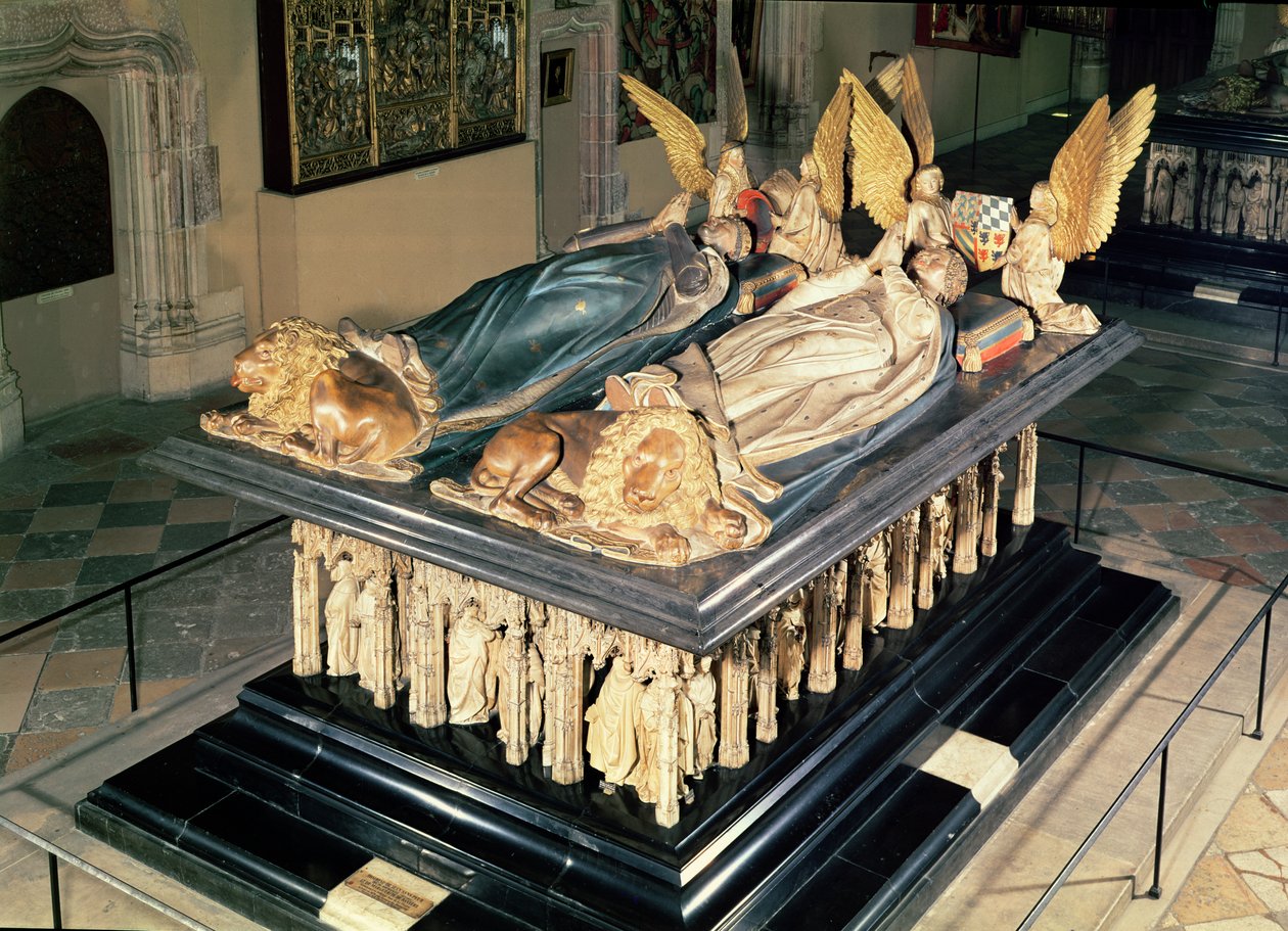 Gravplats för Johannes den orädde (1371-1419) och Margareta av Bayern (1376-1434), hertig och hertiginna av Burgund, 1444-70 av Juan de la Huerta