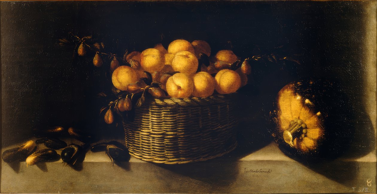 Stilleben med frukt och grönsaker av Juan van der Hamen y Leon