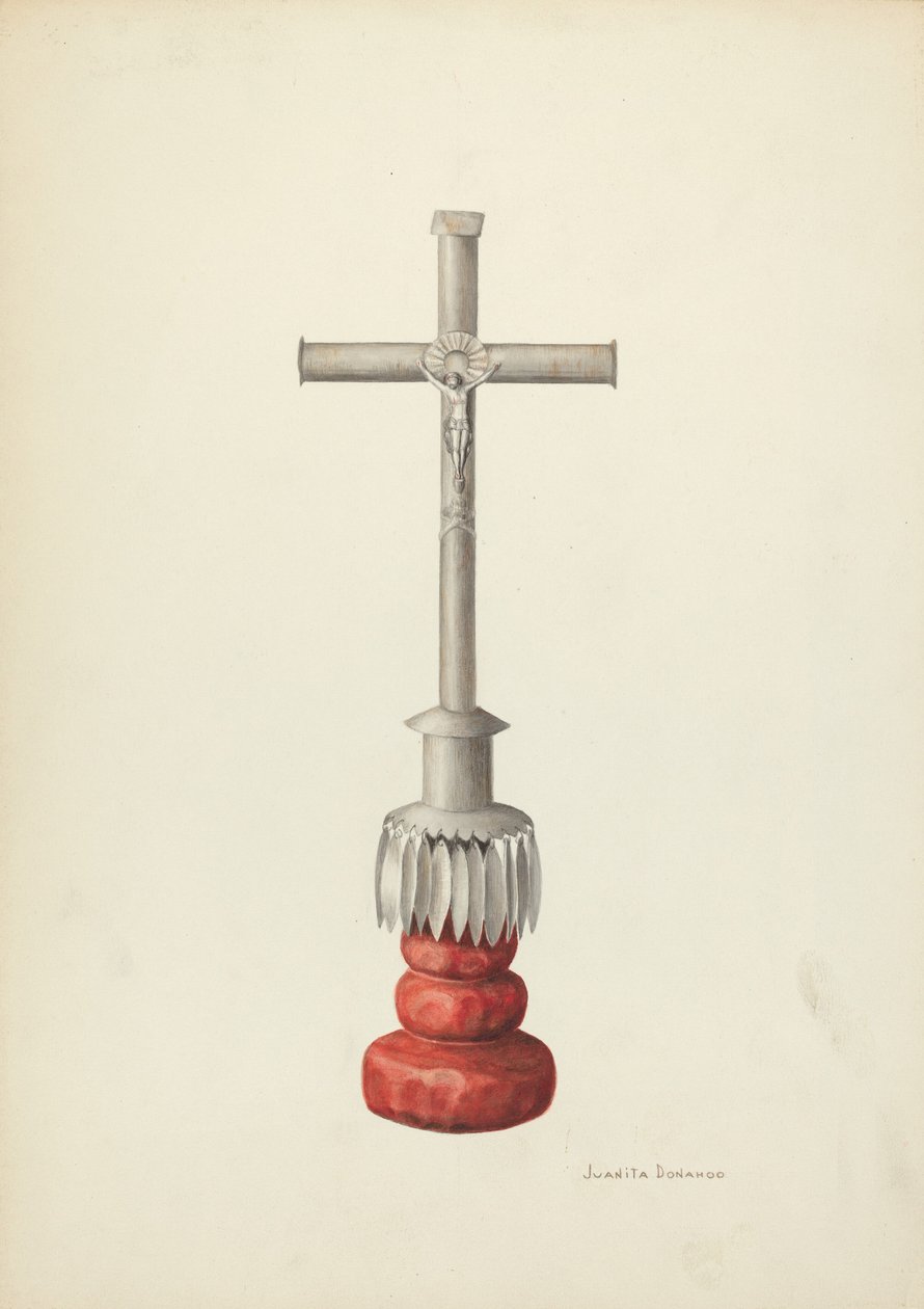 Krucifix, c. 1936. av Juanita Donahoo