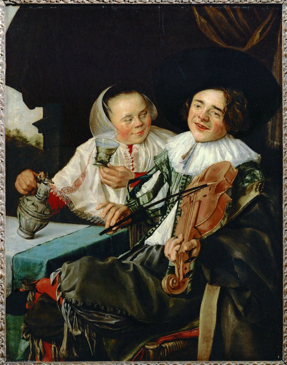 La joyeuse companie - det glada sällskapet ... av Judith (attr. to) Leyster