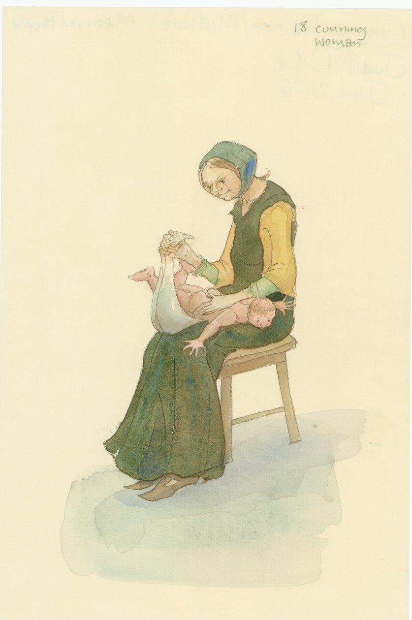 En medeltida listig kvinna, även känd som en klok kvinna, 2004. av Judith Dobie