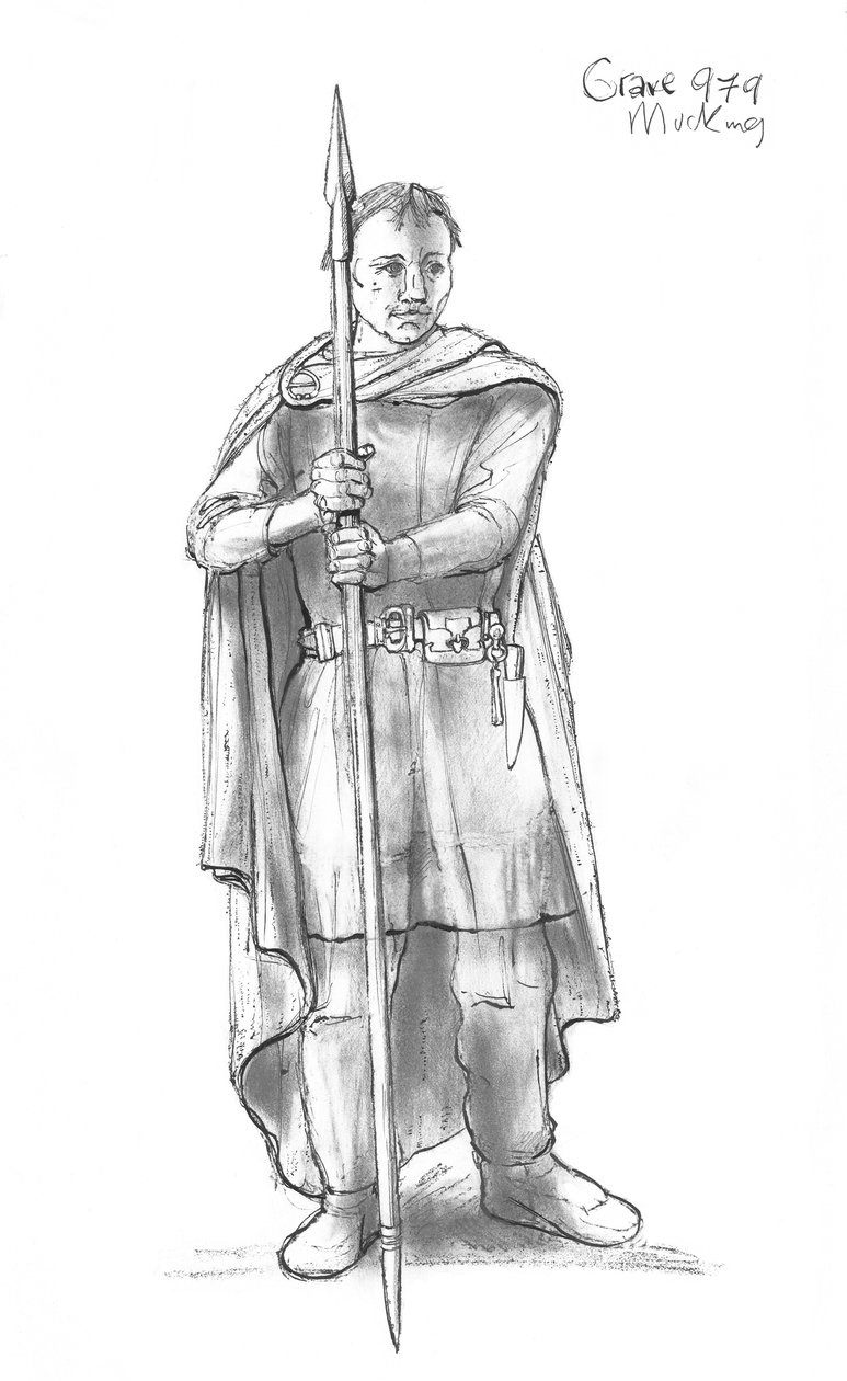 anglosaxisk man, 500-1000-talet, 1990-2010 av Judith Dobie