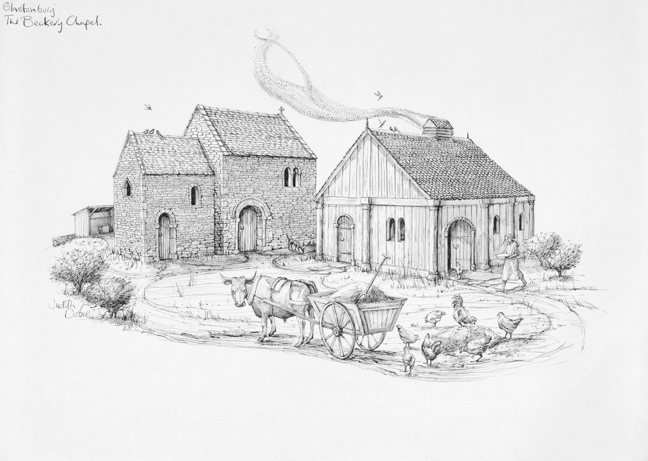 Beckery Chapel, Glastonbury, 500-600-talet, 1990-2010 av Judith Dobie