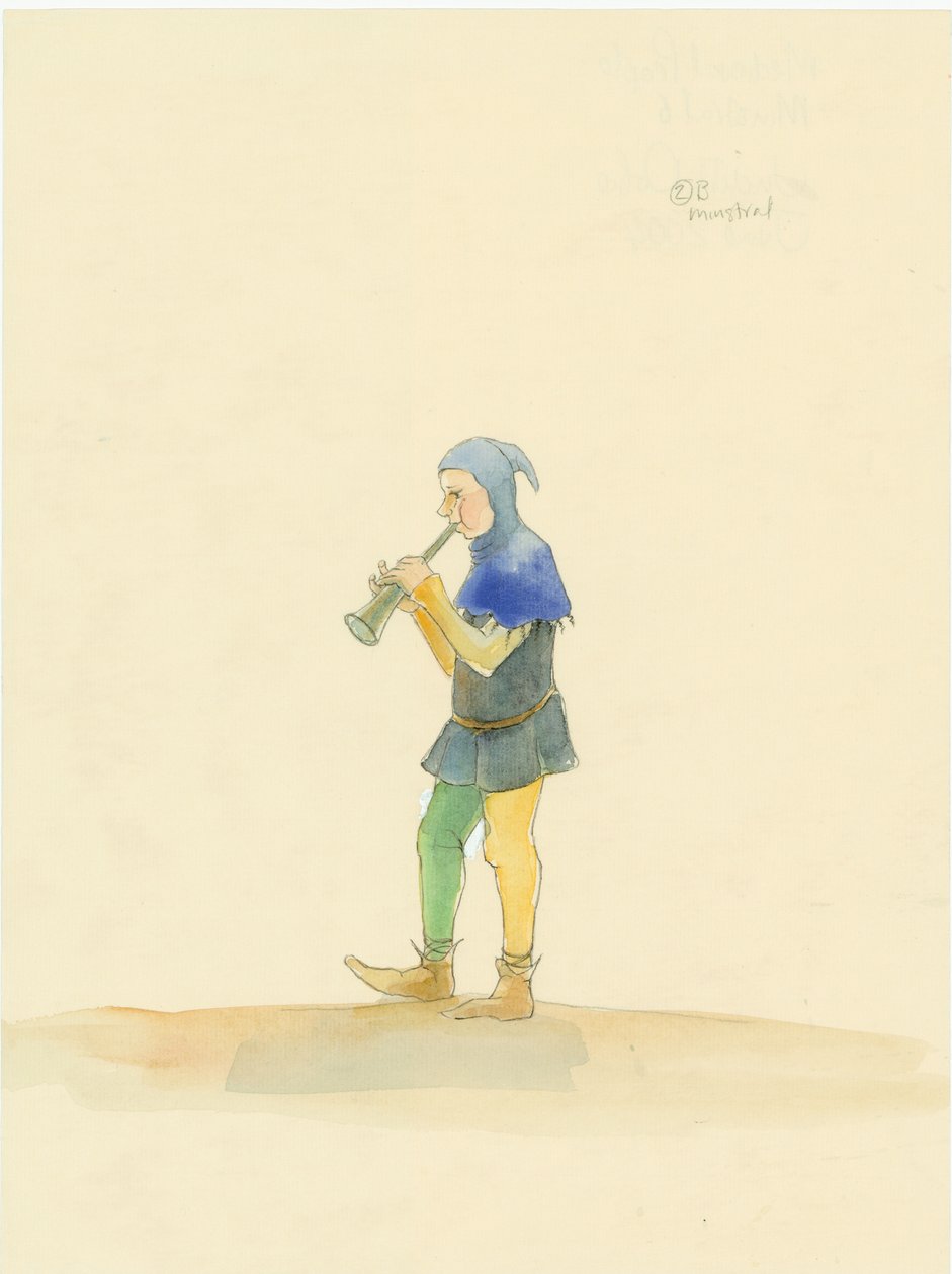 Medeltida minstrel, 2004. av Judith Dobie