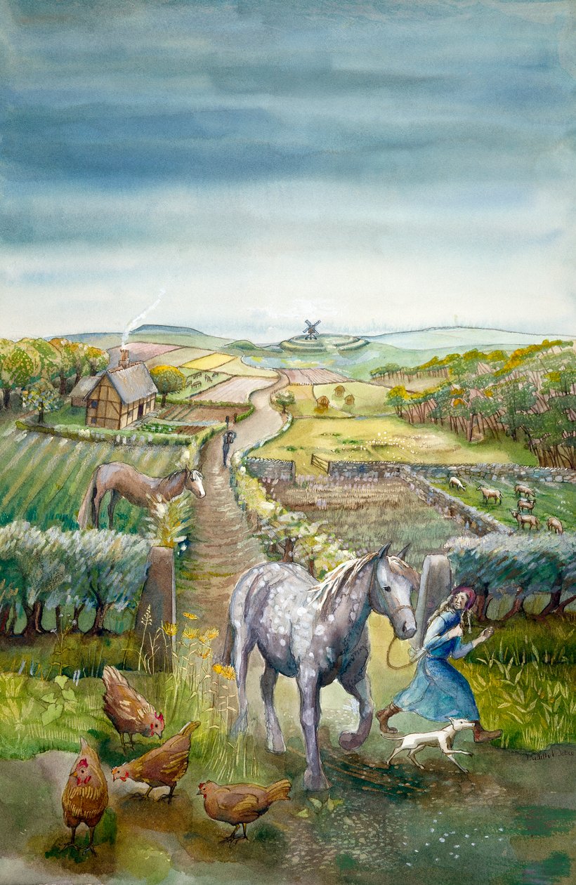Landsbygdslandskap, c1600-talet, c1990-2010 av Judith Dobie