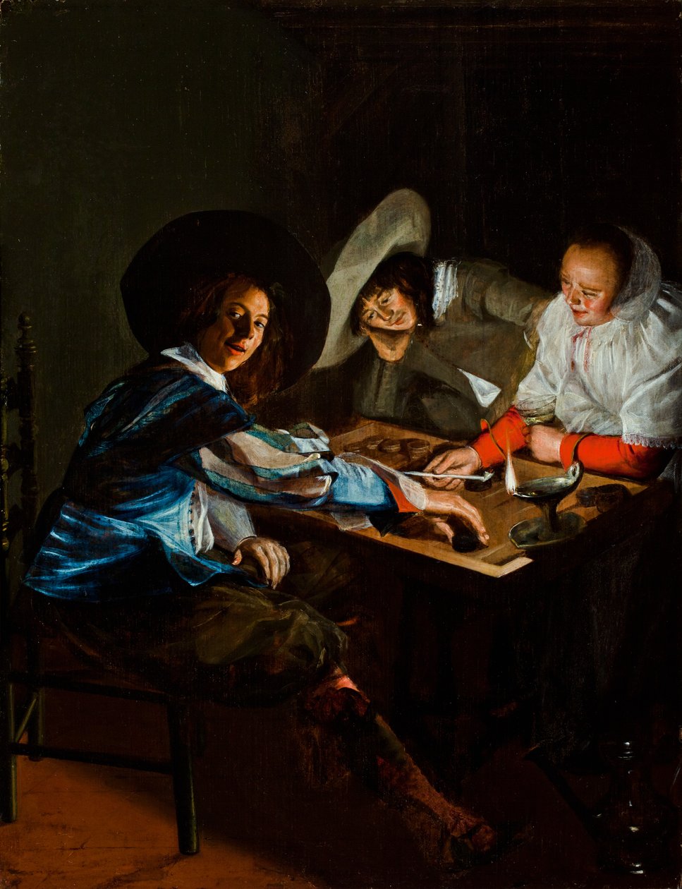 A Game of Tric-Trac, ca 1630 av Judith Leyster