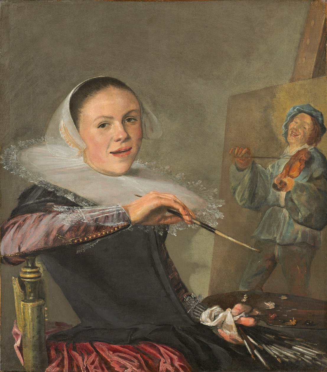 Självporträtt, ca. 1630 (olja på duk) av Judith Leyster