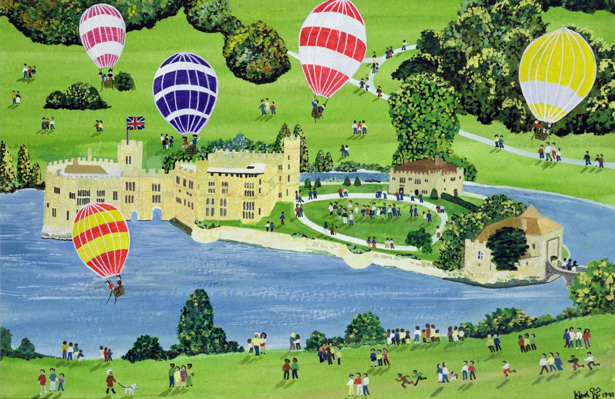 Ballongflygning vid Leeds Castle av Judy Joel
