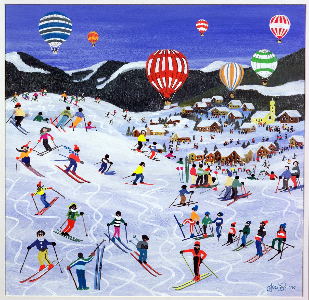 Ballongflygning över pisten, 1995 av Judy Joel