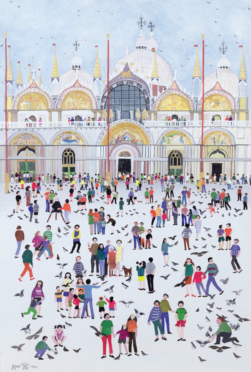 Markusplatsen, Venedig, 1994 av Judy Joel