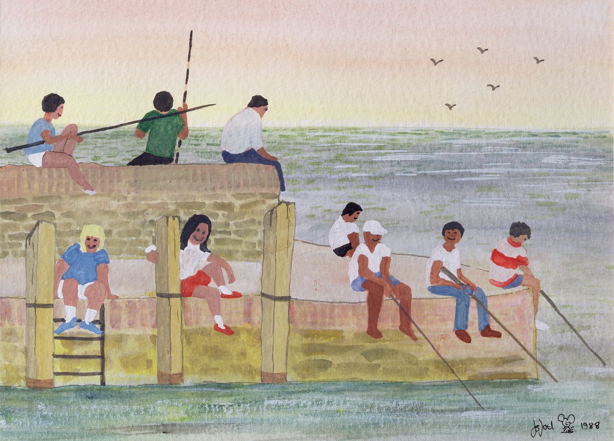 Fiske i skymningen, 1988 av Judy Joel