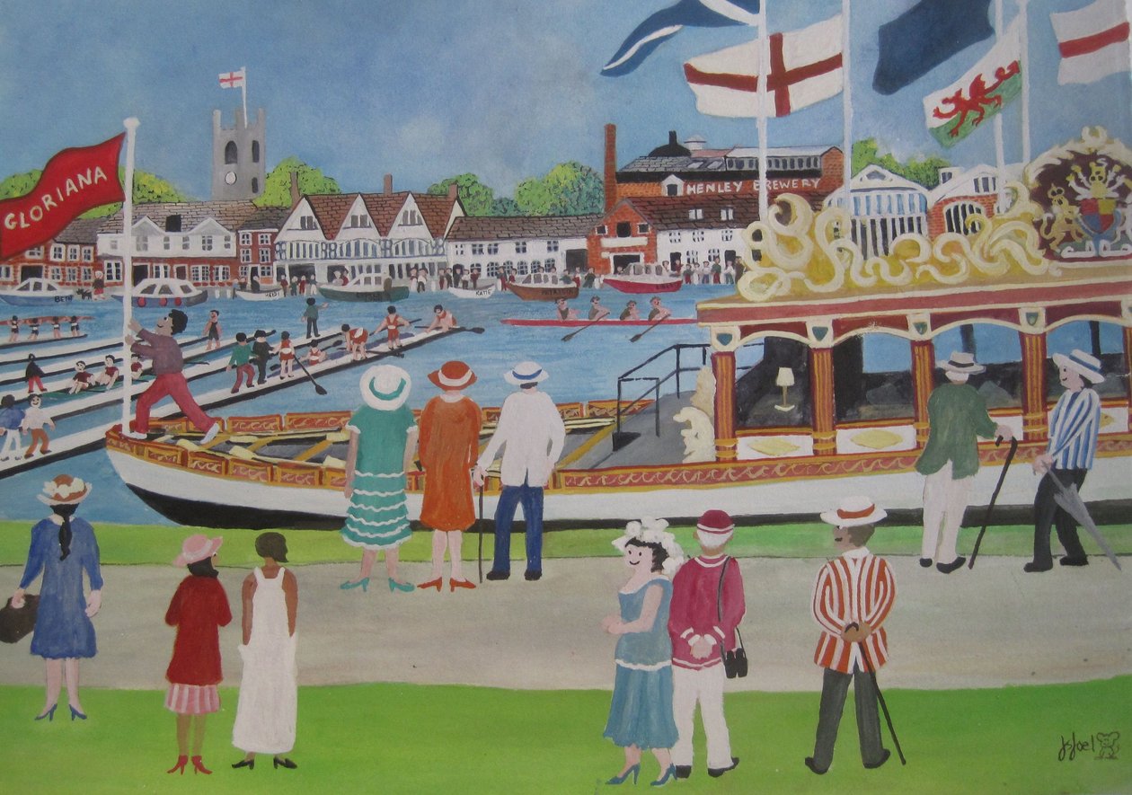Henley - The Glorianna, 2012 (Gouache på papper) av Judy Joel
