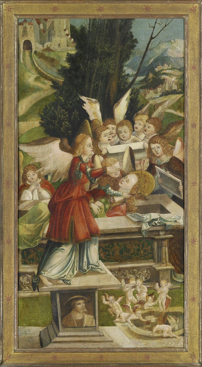 Gravläggningen. Vinge från Saint Agatha-altaret, 1523 av Jörg Greimold