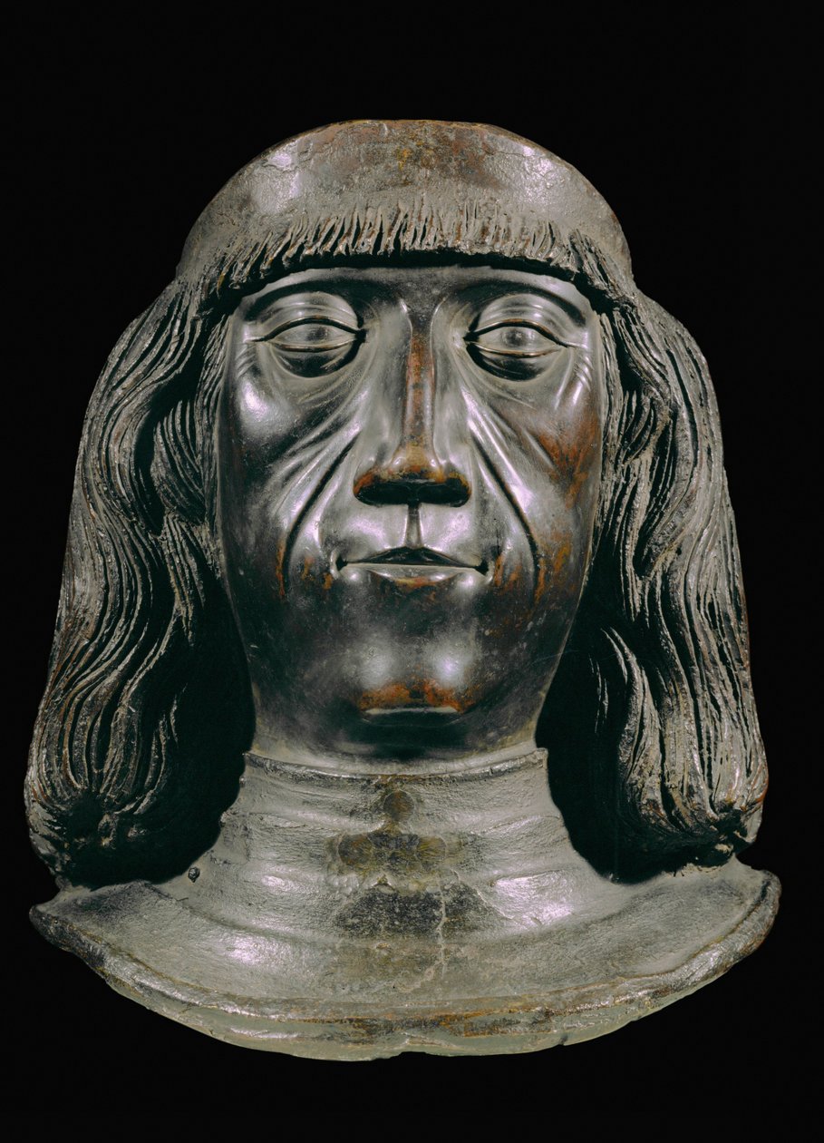 Bronsbyst av kejsar Maximilian I ... (brons) av Jörg Muskat