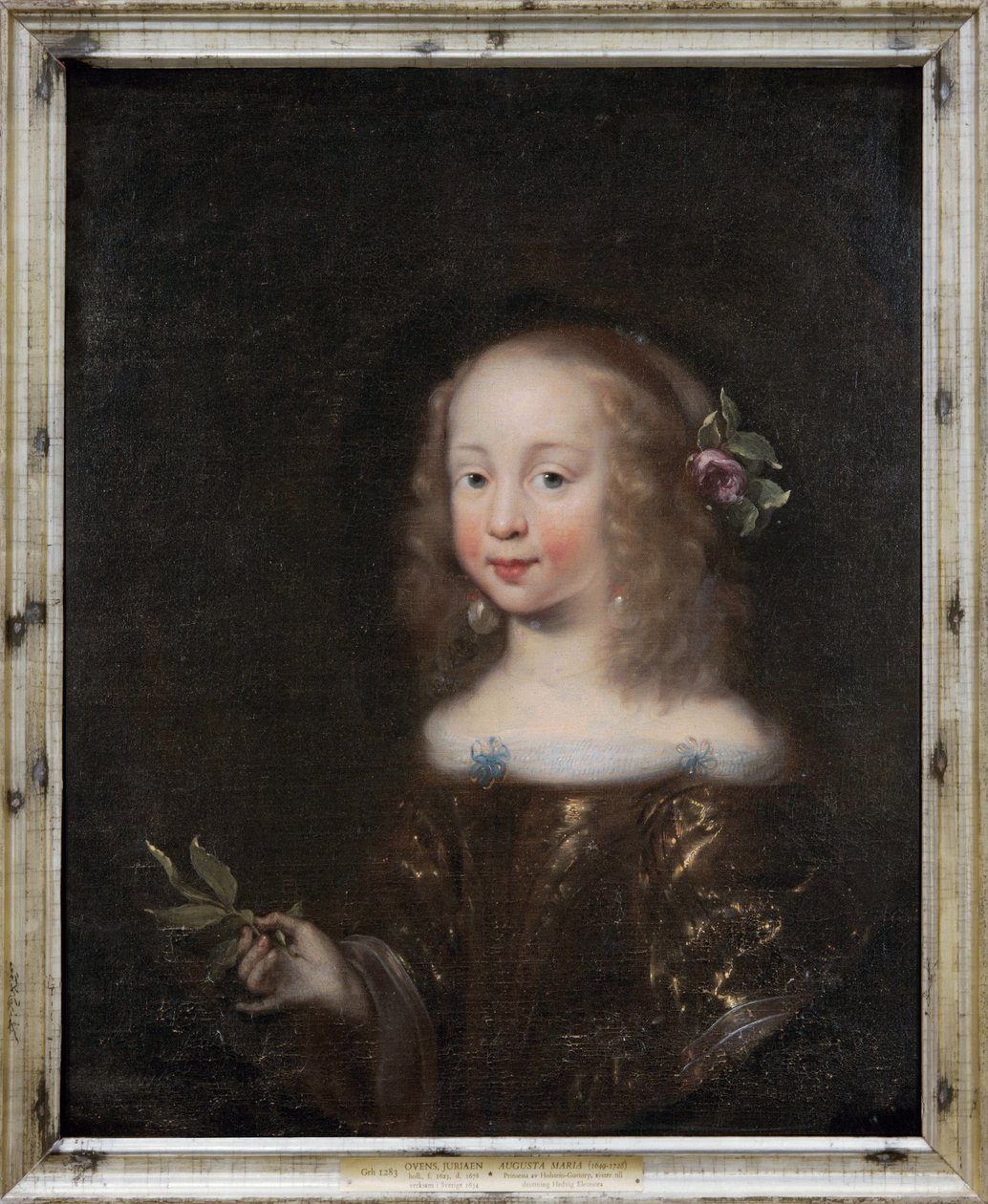 Swedish: Augusta Maria, 1649-1728, prinsessa av Holstein-Gottorp Augusta Maria, 1649-1728, prinsessa av Holstein-Gottorp av Jürgen Ovens