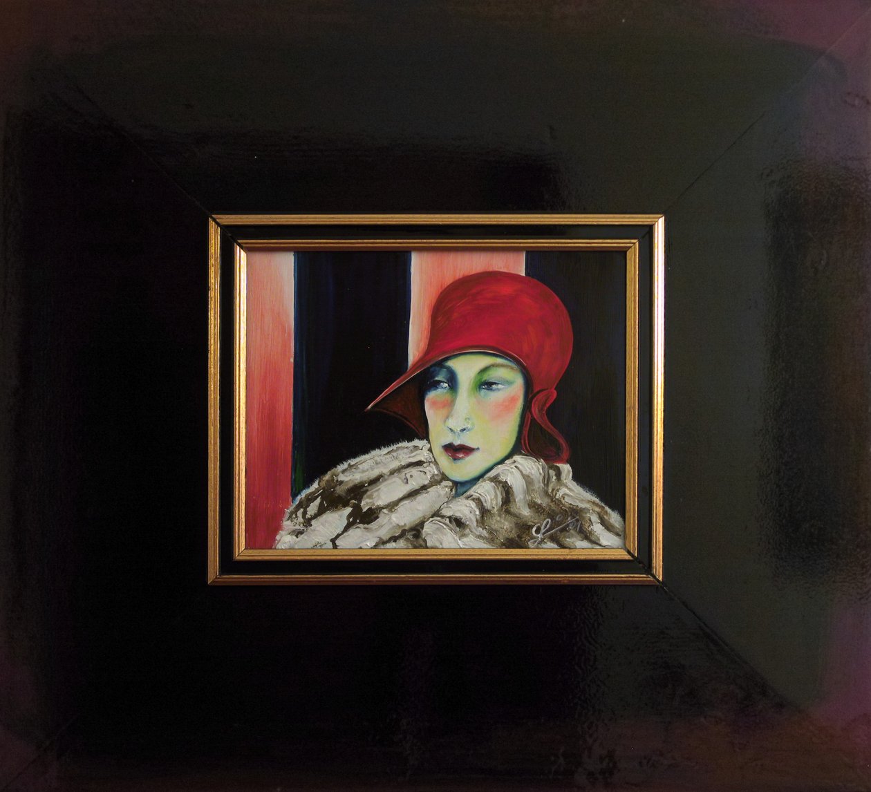 Belle Epoque VII -Dame mit roter Kappe II- av JuleSimo