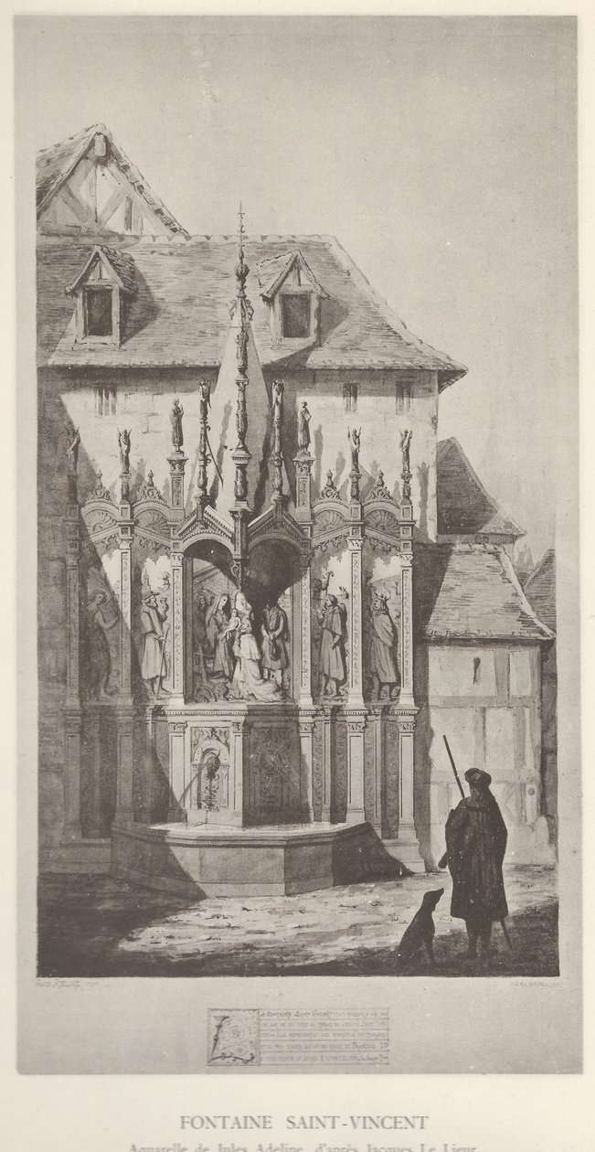 Fontaine Saint-Vincent av Jules Adeline