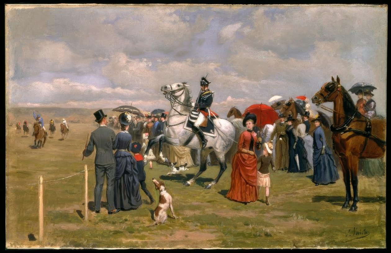 J.A.Voirin, ivrig att delta i loppet/målningen, 1800-talet av Jules Antoine Voirin
