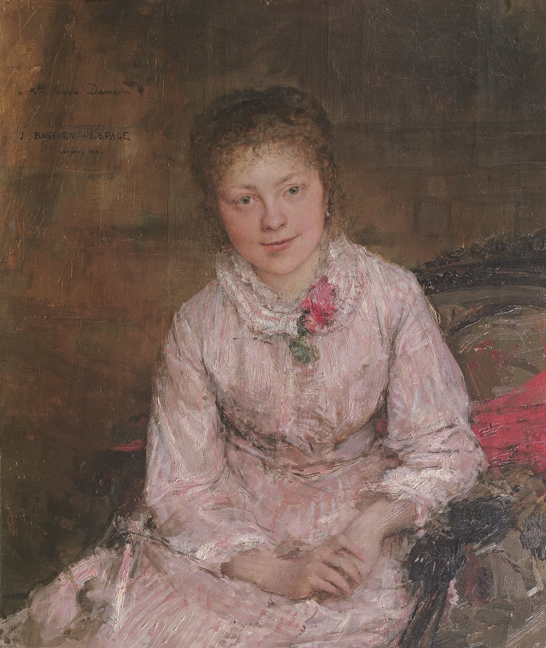 Porträtt av en ung kvinna av Jules Bastien Lepage