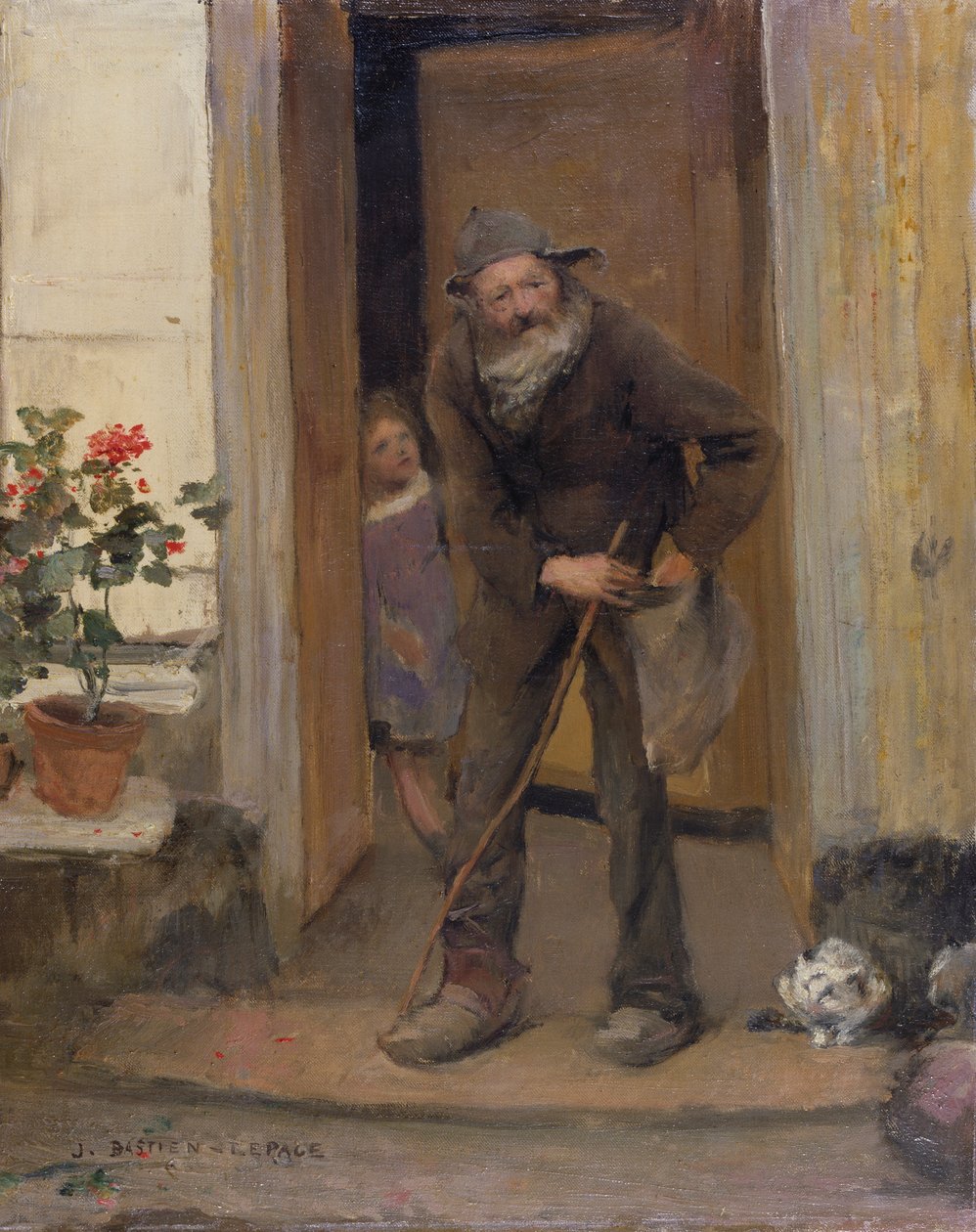Tiggaren, 1881 av Jules Bastien Lepage