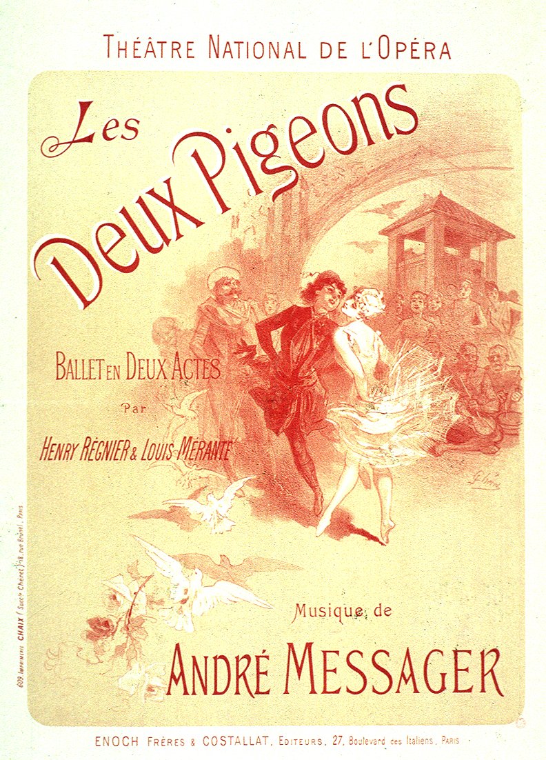 Les Deux Pigeons av Jules Cheret