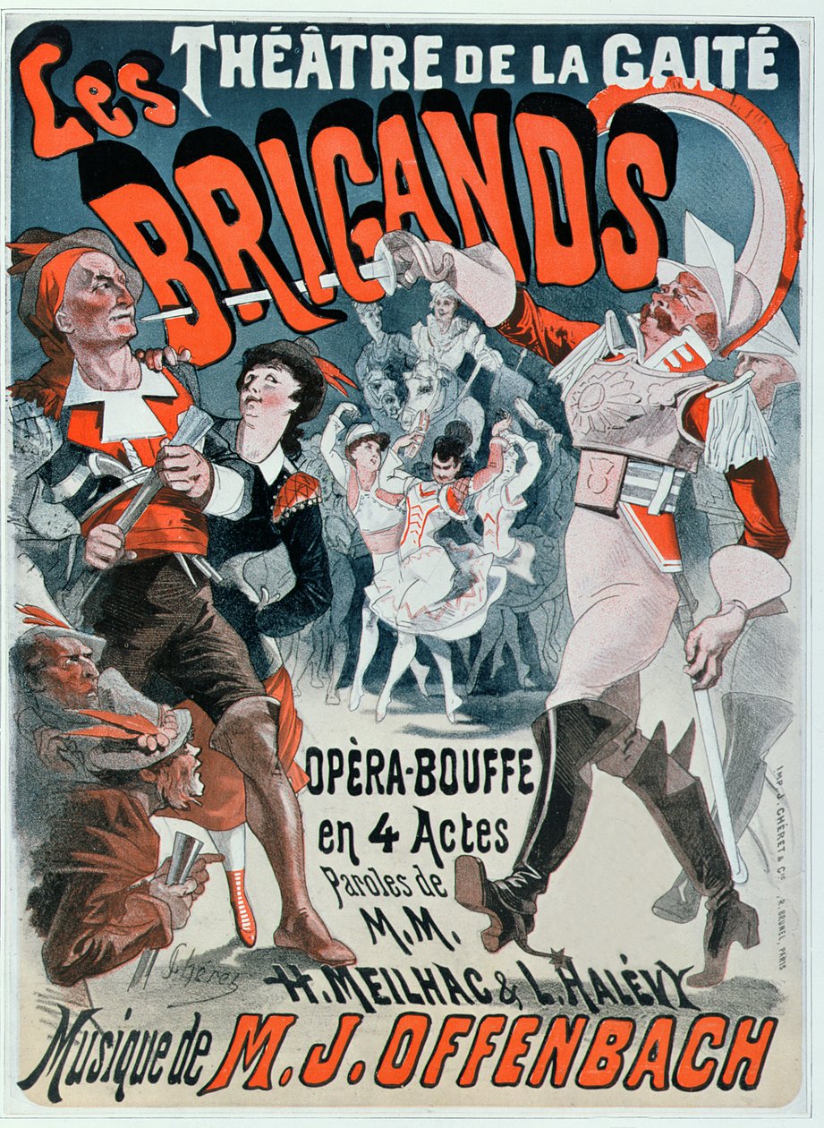 Affisch för opera bouffe 