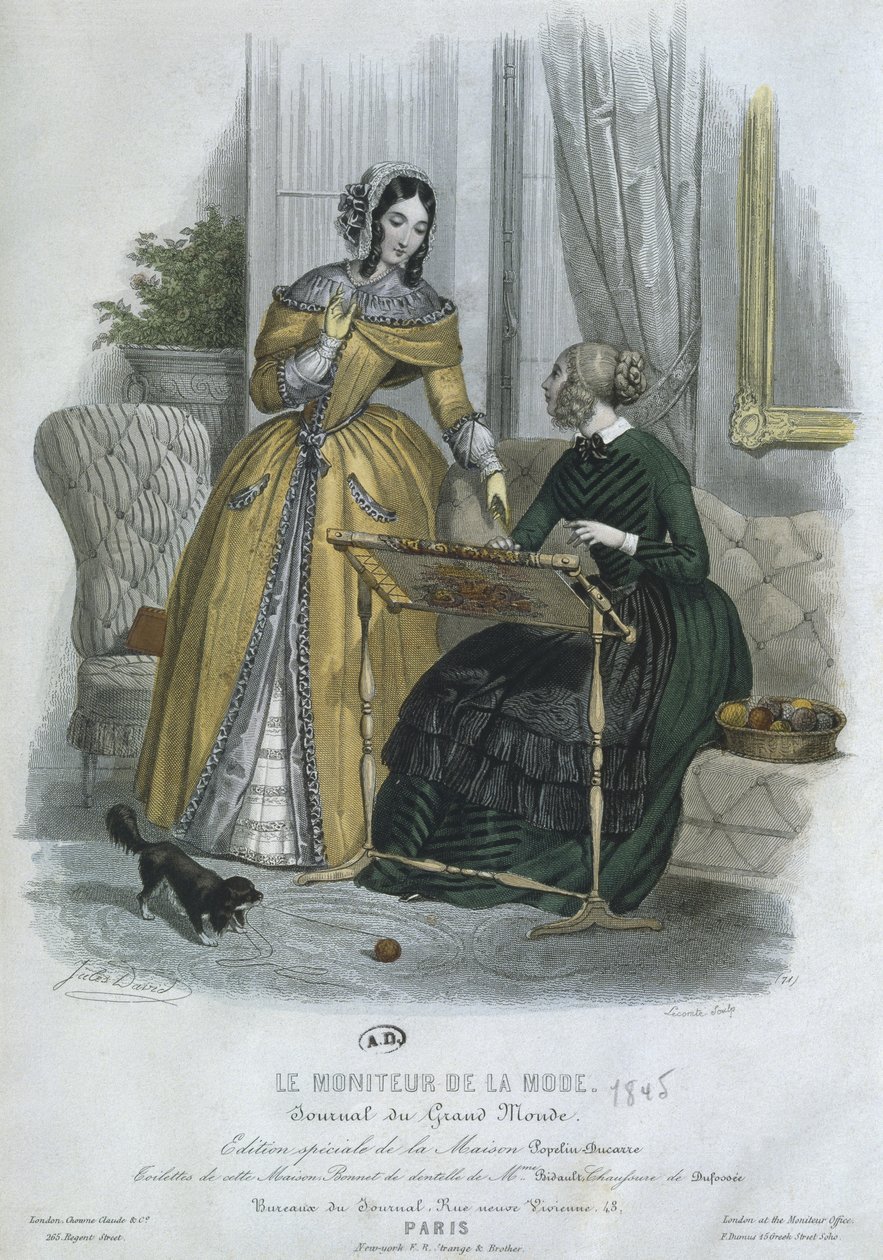 Modetallrik, Paris, illustration från 